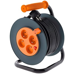 [34186] ENROULEUR HO5VV-F 4 PRISES 16A VIDE A CABLER + COUPE-CIRCUIT