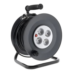 [34187] ENROULEUR HO5VV-F 4 PRISES 16A 3G1,5 25 M + COUPE-CIRCUIT