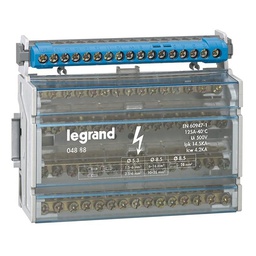 [34213] REPARTITEUR MODULAIRE MONOBLOC 4P 125A 8MOD 004888 LEGRAND
