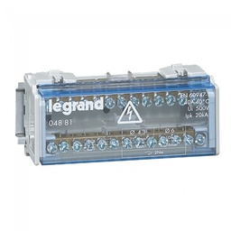 [34225] REPARTITEUR MODULAIRE MONOBLOC 2P 40A 6MOD 004881 LEGRAND