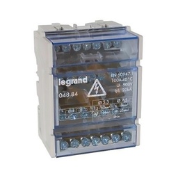 [34226] REPARTITEUR MODULAIRE MONOBLOC 4P 100A 4MOD 004884 LEGRAND