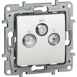 [34405] APPAREILLAGE PRISE ENCASTRE SAT TV FM BLANC NILOE 664763 LEGRAND