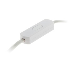 [34443] VARIATEUR MINI COMPATIBLE AMPOULE LED 1W MINI . 25W MAX. PRE-CABLE HO3VVH2-F - LONGUEUR 1,5 METRES BLANC
