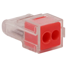 [34561] BORNE AUTO 2 COND1,5 A 2,5 MM2 ROUGE