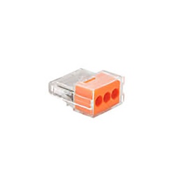 [34562] BORNE AUTO. 3 COND 1,5 A 2,5MM2 ORANGE