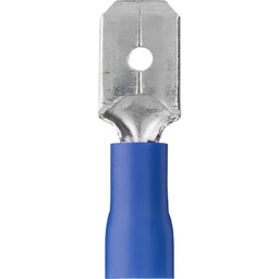 [34567] CLIPS MALE ISOLE 6,3*0,8 BLEU