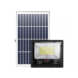 [325260] LAMPADAIRE LED SOLAIRE AVEC TELECOMMANDE ET DETECTEUR DE CREPUSCULE 300W