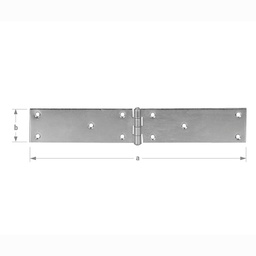 [316696] CHARNIERE CONGE 35X150MM ZING.