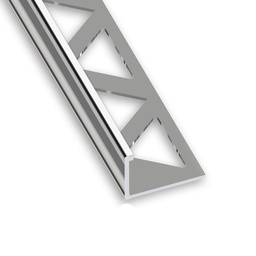 [324391] 1/4 ROND ALU CHROME 10-2M5