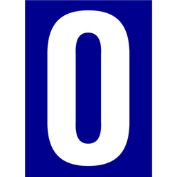 [317542] SIGNALISATION ADHESIVE NUMERO DE RUE N 0