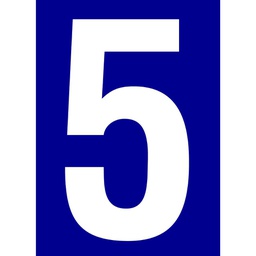 [317544] SIGNALISATION ADHESIVE NUMERO DE RUE N 5