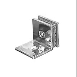 [317568] EQUERRE DE FIXATION MUR/SOL-VERRE - 45X45X4MM BOUT CARRE