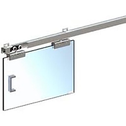 [317584] SYSTEME COULISSANT SUR RAIL POUR PORTE EN VERRE + GUIDE