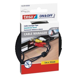 [317629] ADHESIF POUR LA REPARATION/SECURITE BUNDING CABLE MANAGER UNIVERSAL 10MM:500CM NOIR