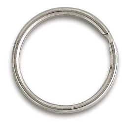 [317732] 12 ANNEAUX BRISES ACIER NICKELE D18MM