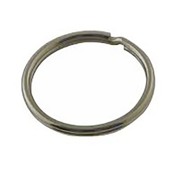 [317735] 6 ANNEAUX BRISES ACIER NICKELE D30MM