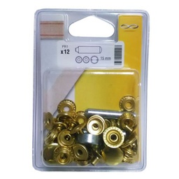[318056] 12 BOUTONS PRESSIONS + JEU POSE LATION TISSU SUR TISSU