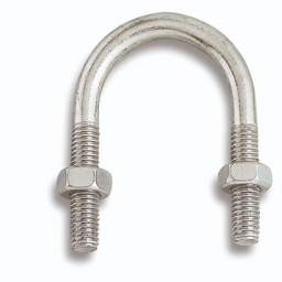 [318242] 2 BRIDES FIXATION TUBE ACIER ZINGUE M8MM LARG. 27MM