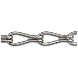 [318467] CHAINE DOUBLE TORSION ACIER NICKELE 5KG D1.4MM/M
