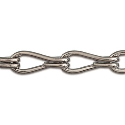 [318468] CHAINE DOUBLE TORSION ACIER NICKELE 5KG D1.6MM/M