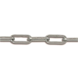 [318475] CHAINE SOUDEE MAILLE LONG ACIER ZINGUE 75KG D3.5MM L2.5M