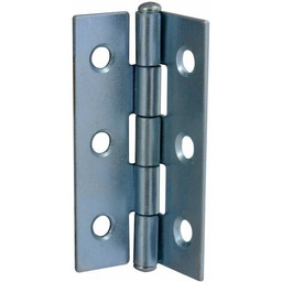 [318554] CHARNIERE RECTANGLE ACIER ZINGUE 80X45 X1