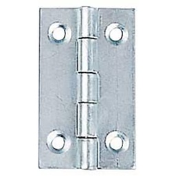 [324565] CHARNIERE RECTANGULAIRE SIMPLE FEUILLE ACIER ZINGUE