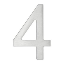 [318797] CHIFFRE INOX ADHESIF 9,5CM - 4