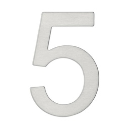 [318798] CHIFFRE INOX ADHESIF 9,5CM - 5