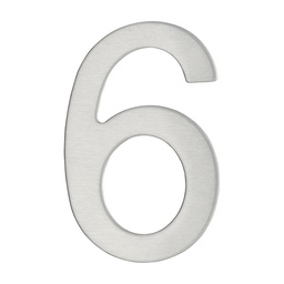 [318799] CHIFFRE INOX ADHESIF 9,5CM - 6