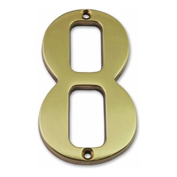 [318811] CHIFFRE LAITON MASSIF 9,7CM - 8