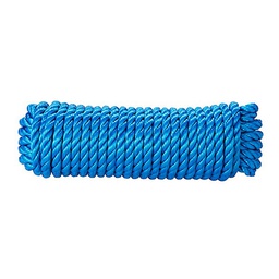 [319192] CORDE POLYPROPYLENE TRESSEE BLEUE 200KG D4MM/M