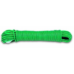 [319226] CORDE À LINGE POLYPROPYLENE VERTE + TENDEUR D2.7MM L10M