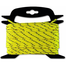 [319244] CORDE POLYPROPYLENE REFLECHISSANTE JAUNE 35KG D4.8MM L15M
