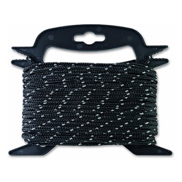 [319245] CORDE POLYPROPYLENE REFLECHISSANTE NOIR 35KG D4.8MM L15M