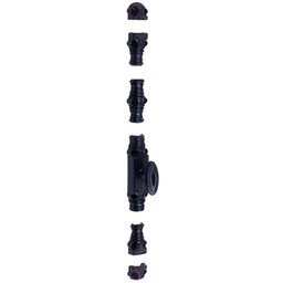 [319313] CREMONE DECOR 16, FONTE EPOXY NOIR, BOUTON FONTE
