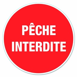 [319575] DISQUE PECHE INTERDITE PVC ADHESIF D280MM