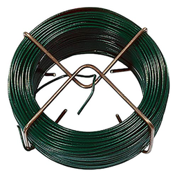 [320132] FIL GALVANISE 1,3MM PLASTIFIE VERT SOLEX - ROULEAU DE 50M