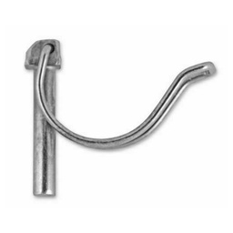 [320282] 2 GOUPILLES CLIPS POUR TUBEACIER ZINGUE BLANC FIL 8MM