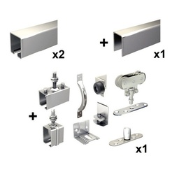 [320317] GARNITURE DE PORTE COULISSANTE 3530-U L=2M MAX - 80KG