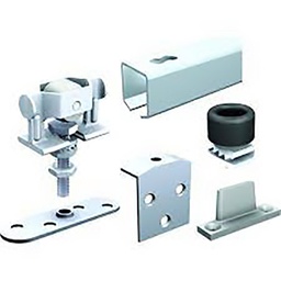 [320329] ENSEMBLE POUR PORTE COULISSANTE FIX PLAFOND RAIL 1,85M