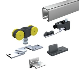 [320335] ENSEMBLE POUR PORTE COULISSANTE 80KG - RAIL 2M