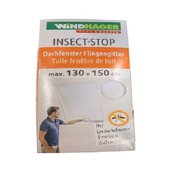 [41478] MOUSTIQUAIRE FENETRE DE TOIT 130X150CM BLANC