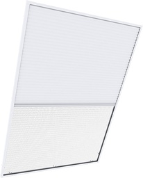 [41510] MOUSTIQUAIRE PLISSEE FENETRE 2EN1 110X160CM BLANC