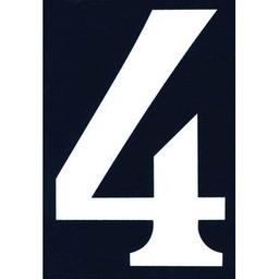 [320573] NUMERO DE RUE PVC ADHESIF 110X75MM - 4