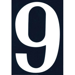 [320578] NUMERO DE RUE PVC ADHESIF 110X75MM - 9
