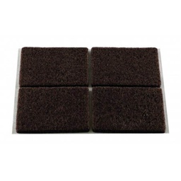 [324886] PATIN RECTANGLE ADHESIF FEUTRE BR 25X35 X6