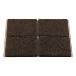 [324887] PATIN RECTANGLE ADHESIF FEUTRE BR 38X44 X4