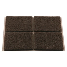 [320710] PATIN RECTANGLE ADHESIF FEUTRE BR 85X105 X1