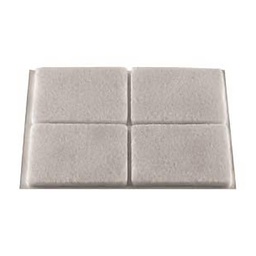 [320729] PATIN RECTANGLE ADHESIF FEUTRE BL 85X105X1